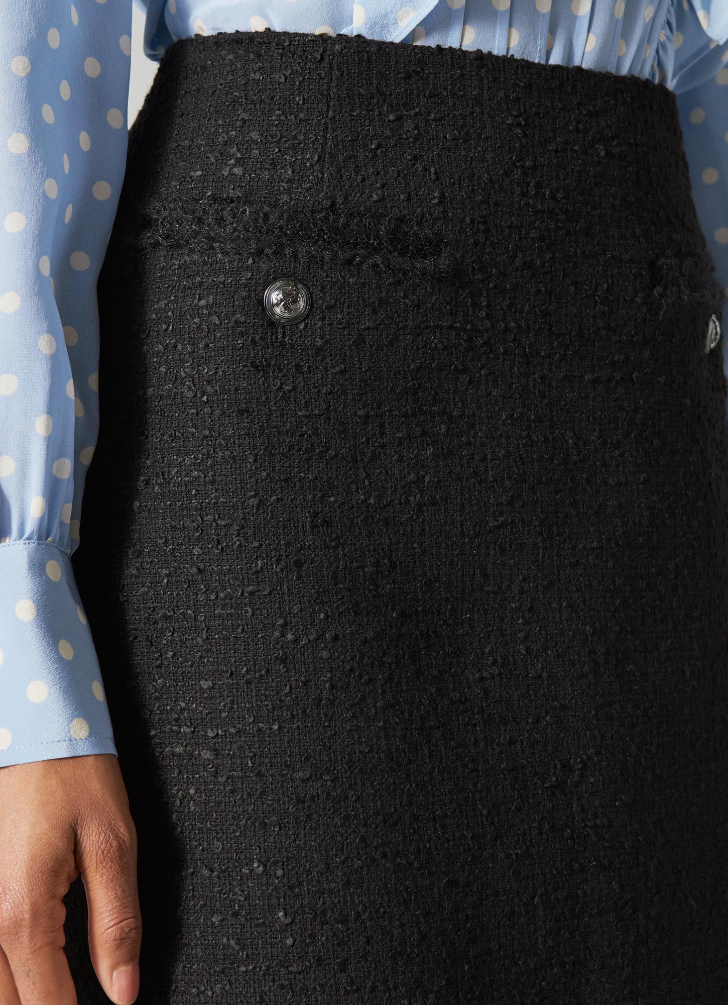 Charlee Black Tweed Skirt | Clothing | L.K.Bennett